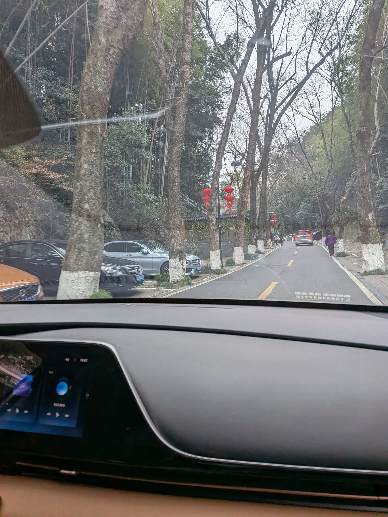 On the electric DiDi back to the city