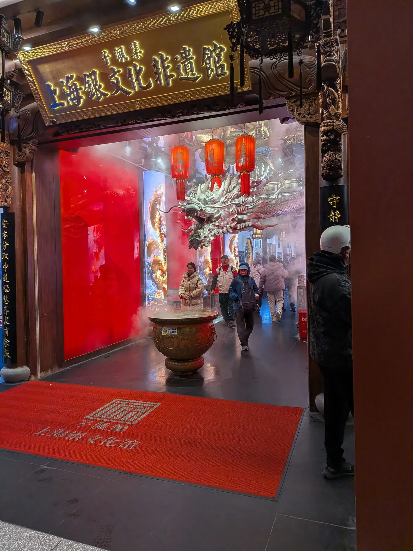 All shops were heavily decorated