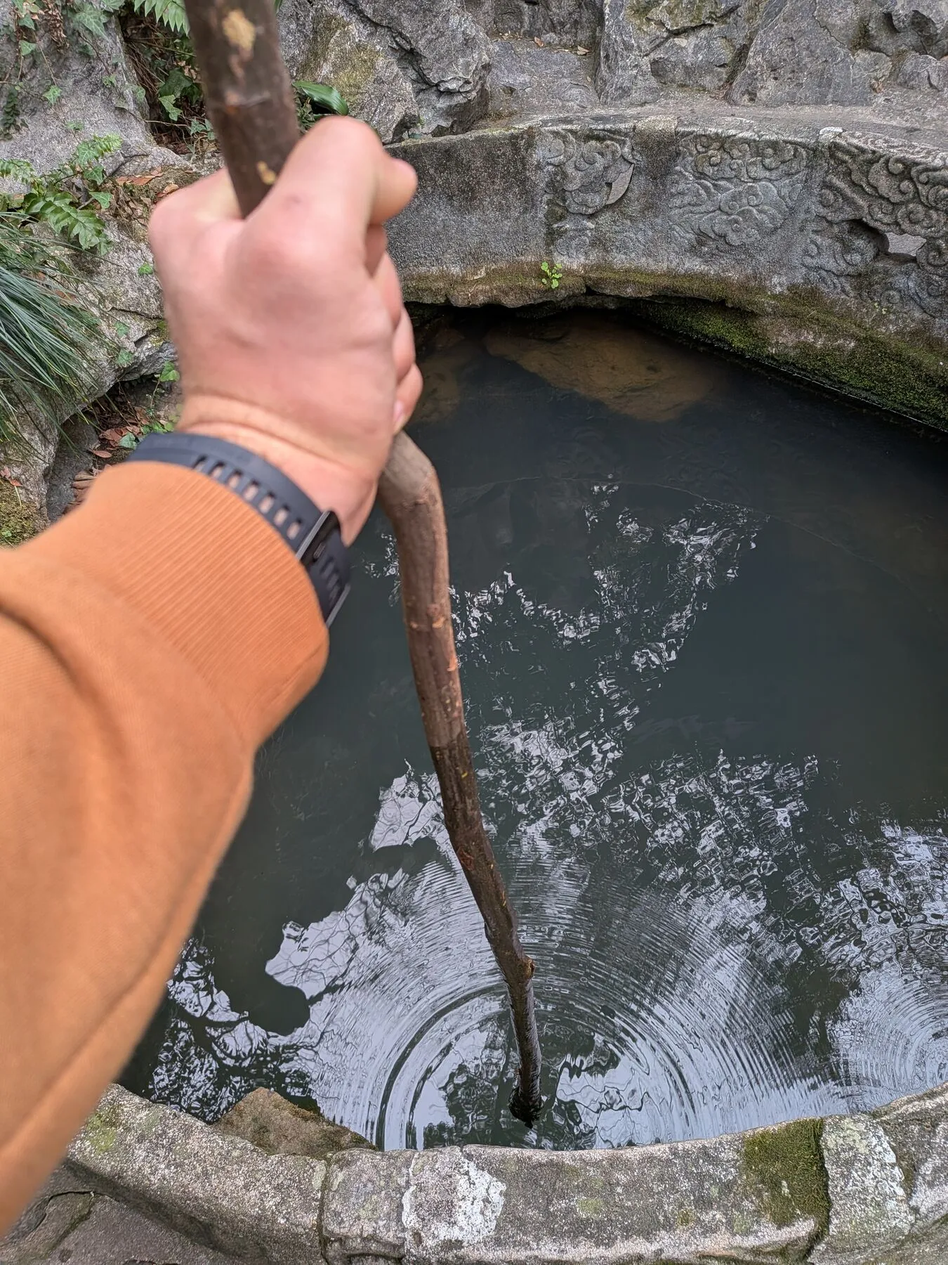 The famous stick and the disappointing lack of supernatural results